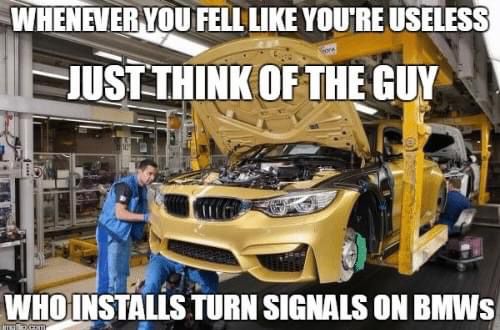 Turn signals on BMW