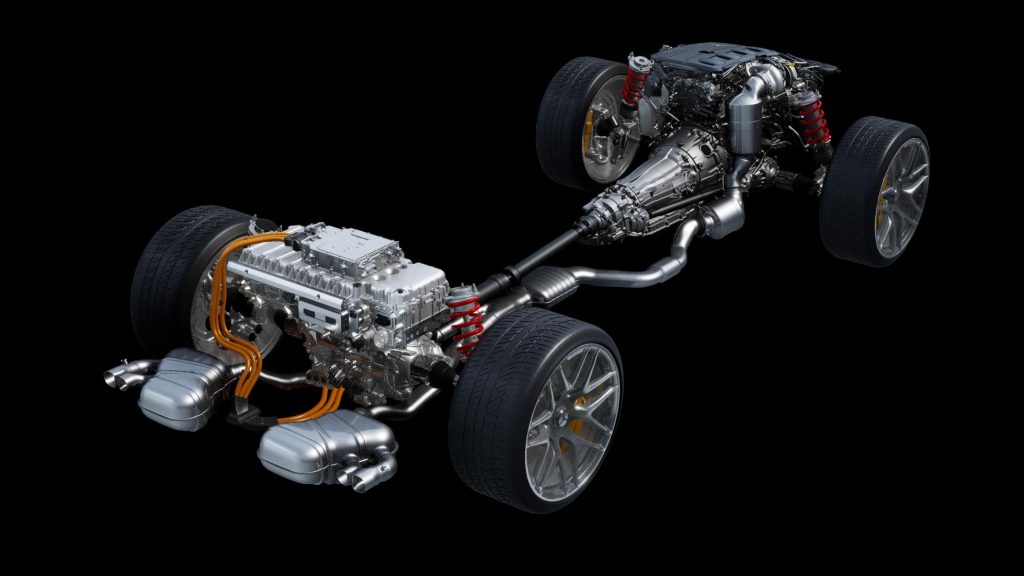 How do hybrid powertrains in modern cars work?