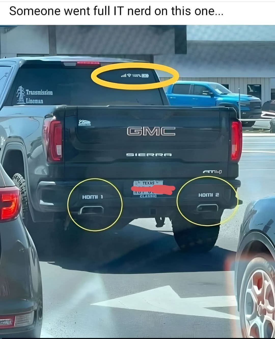 HDMI on a car